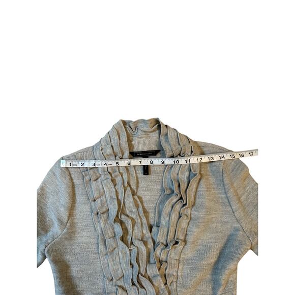 BCBG MaxAzria 100% Wool Ruffle Cardigan Blazer – Women’s XS - Picture 6 of 10